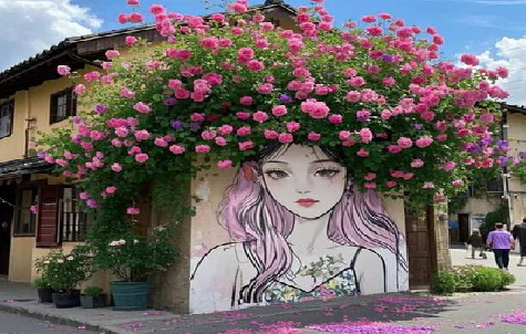 罗城怎么设计网红打卡墙绘