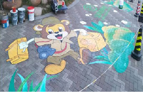 罗城夏季画地面彩绘会遇到的问题