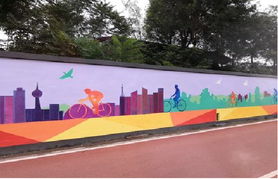 罗城墙体彩绘-围墙