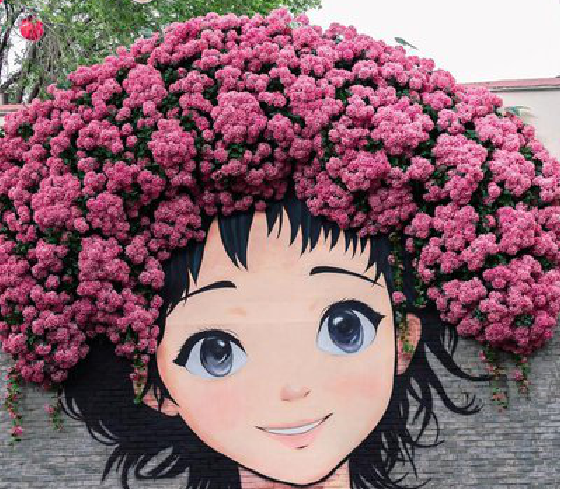 罗城墙体彩绘-网红墙打卡