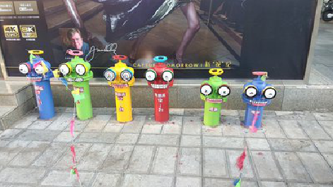 罗城商业区彩绘